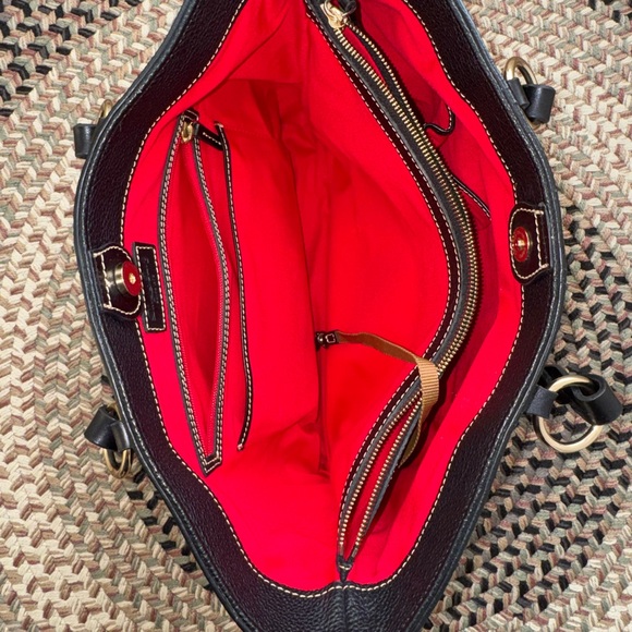 Dooney & Bourke Black Leather Tammy Tote: R1312BB - Picture 7 of 13